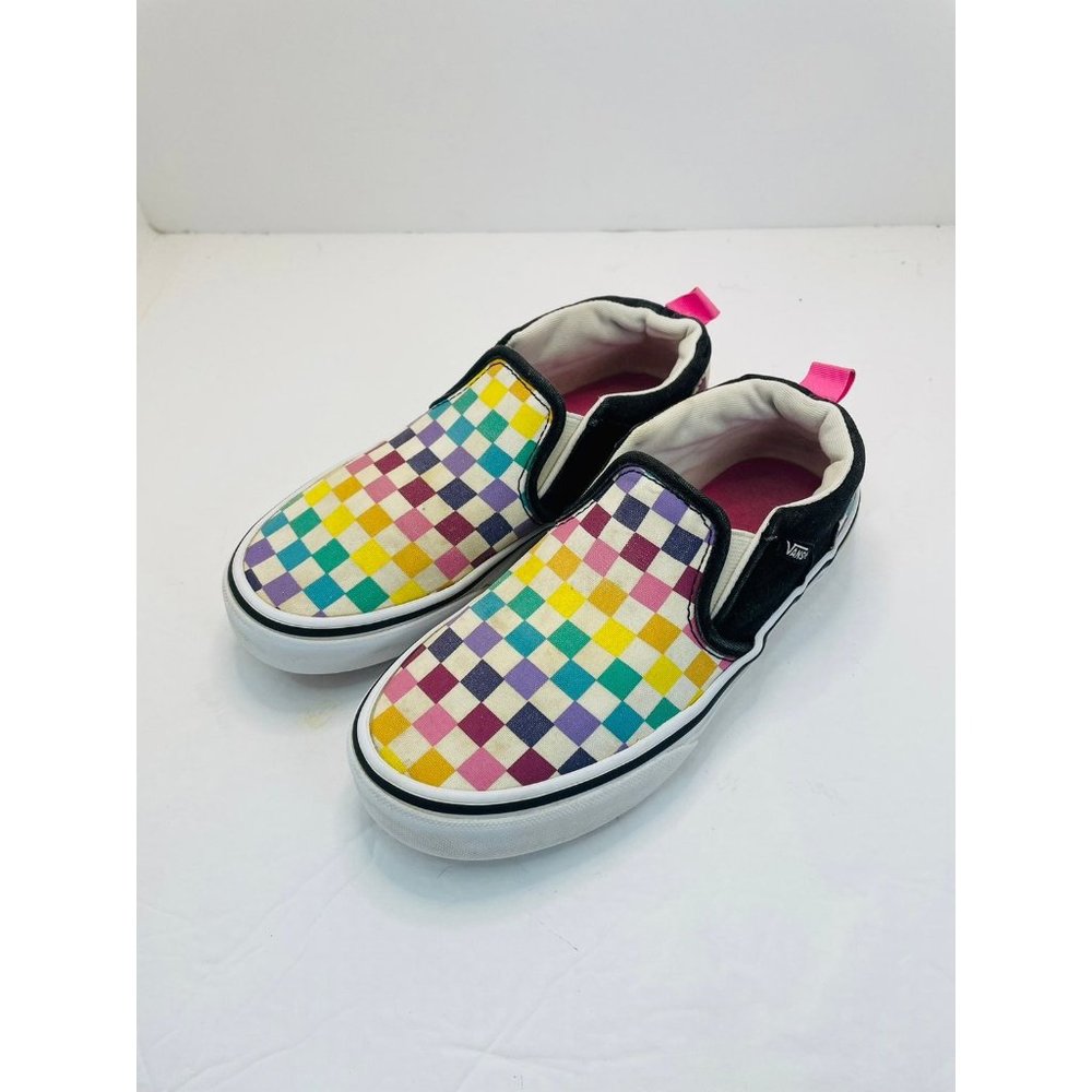 Vans Checkered Rainbow Shoes 2